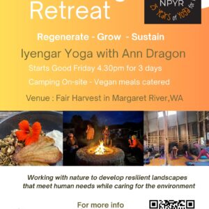 Easter Yoga Retreat with vegan meals and camping.